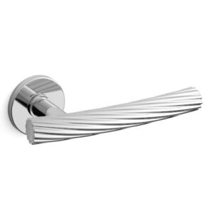 Mandelli1953 serie 1731 Fusilla serie deurkruk op rozet, Chroom-glans