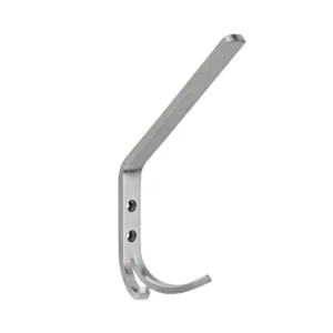 JNF Flat serie  hoed-jas kapstokhaak, RVS-geborsteld