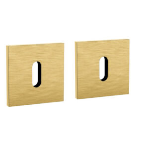 JNF QPZ Artic Line Sleutelrozet vierkant, Titanium-Gold