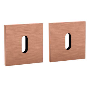 JNF QPZ Artic Line Sleutelrozet vierkant, Titanium-Copper