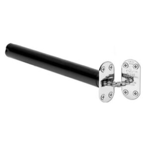 Perko R1 inbouw deursluiter met ovale voorplaat, deur gewicht tot 50 kg, Chroom-glans